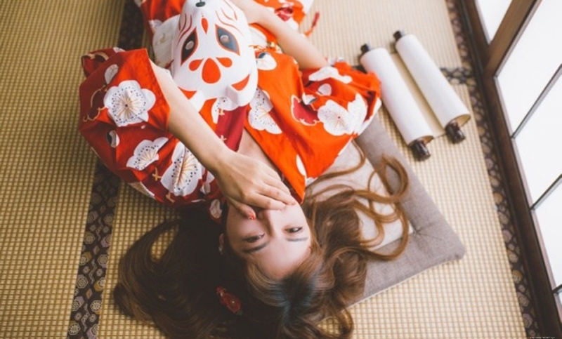 非主流美女日系和服美女软萌可爱图片