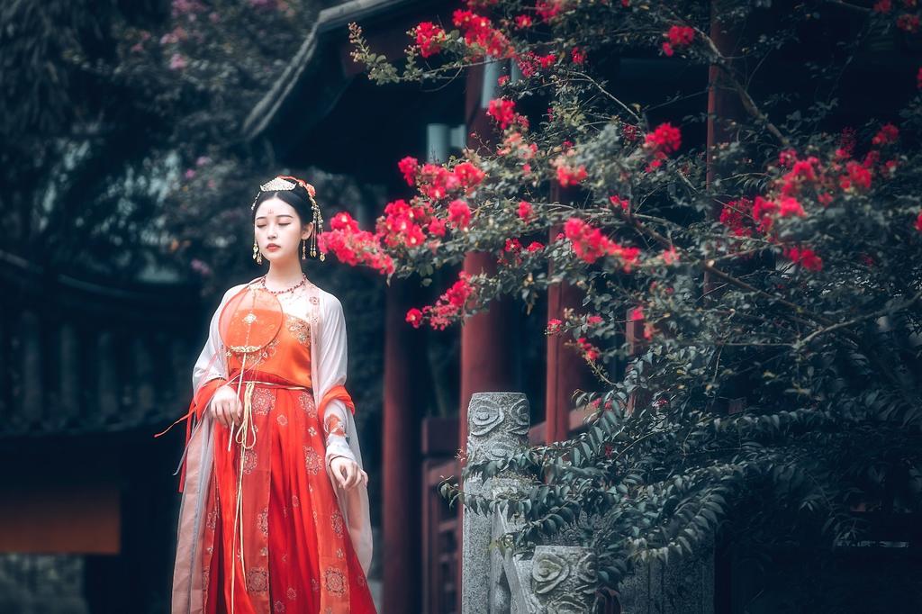 优雅汉服美人养眼古风摄影图片