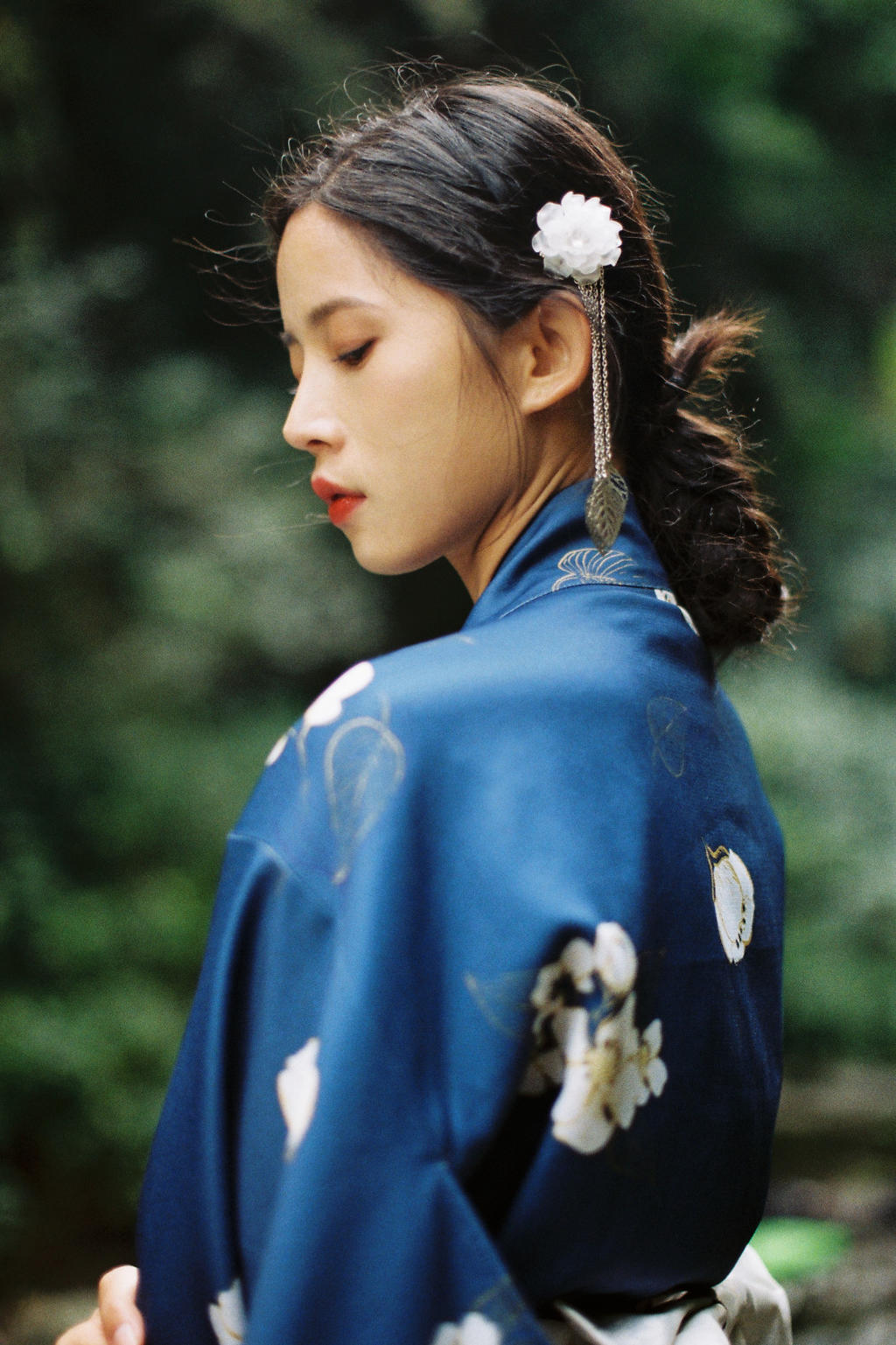 和服美女温婉古风摄影图片