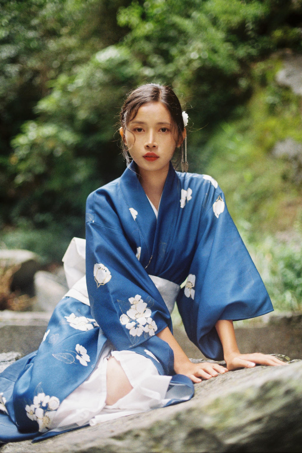 和服美女温婉古风摄影图片