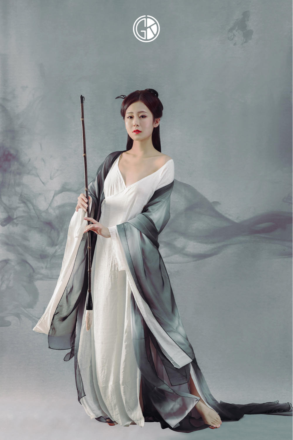 清纯古装佳人淡雅清新汉服图片