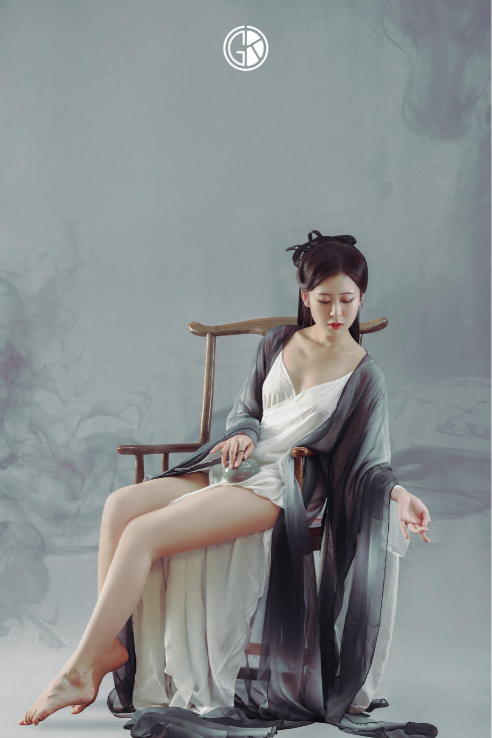 清纯古装佳人淡雅清新汉服图片