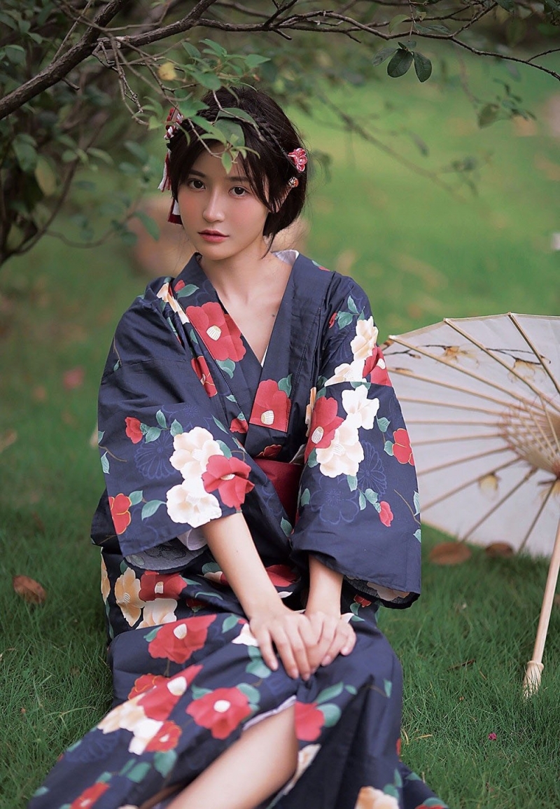 温婉和服妹子气质柔和古风摄影