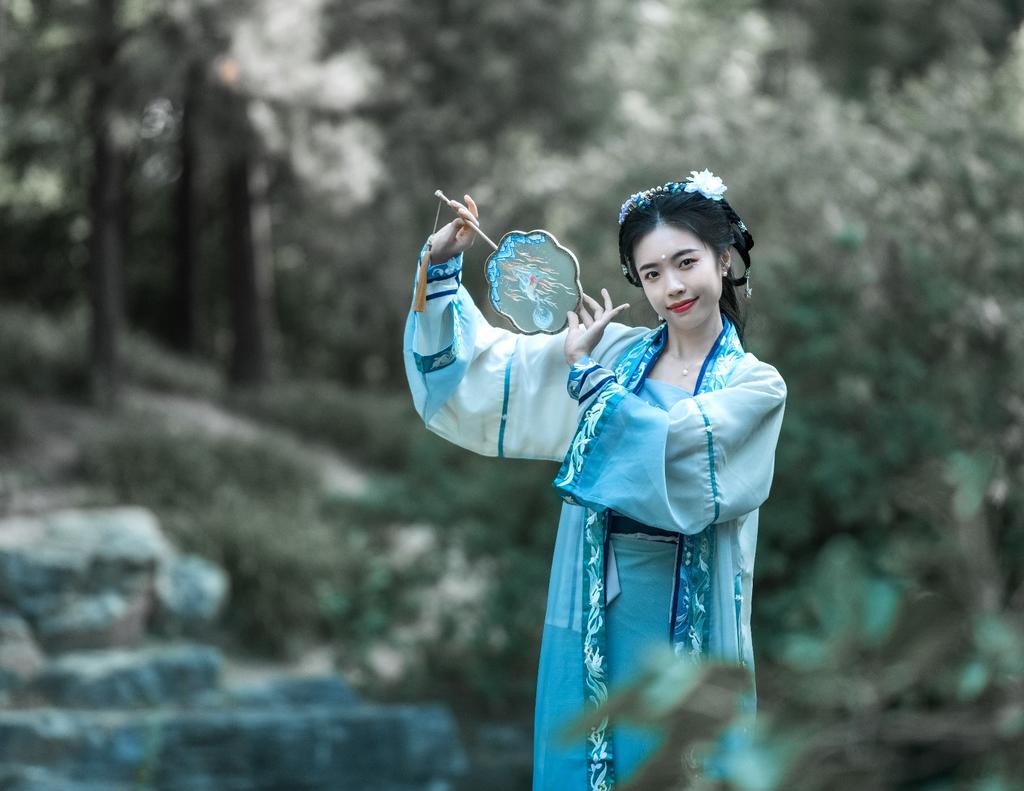 陶然亭公园古代美女子唯美写真