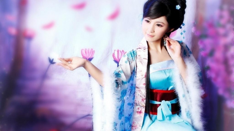 古装美女容色俏丽身姿妖娆写真