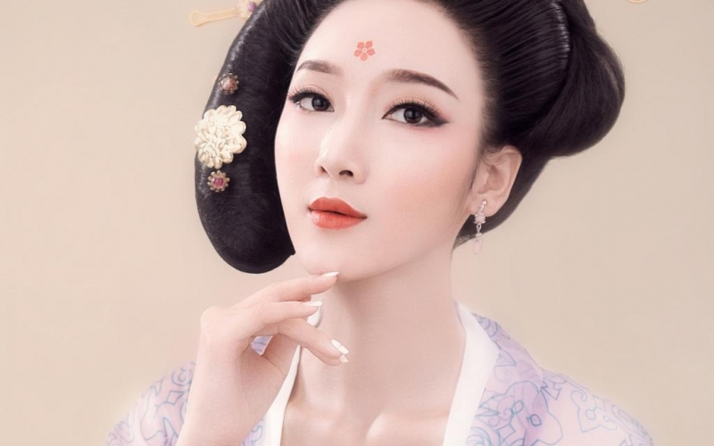 唐代古装美女高贵美艳摄影写真