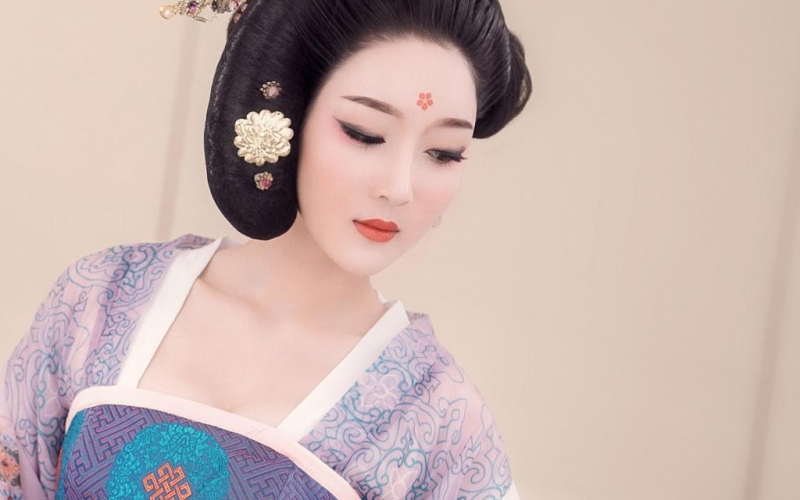 唐代古装美女高贵美艳摄影写真