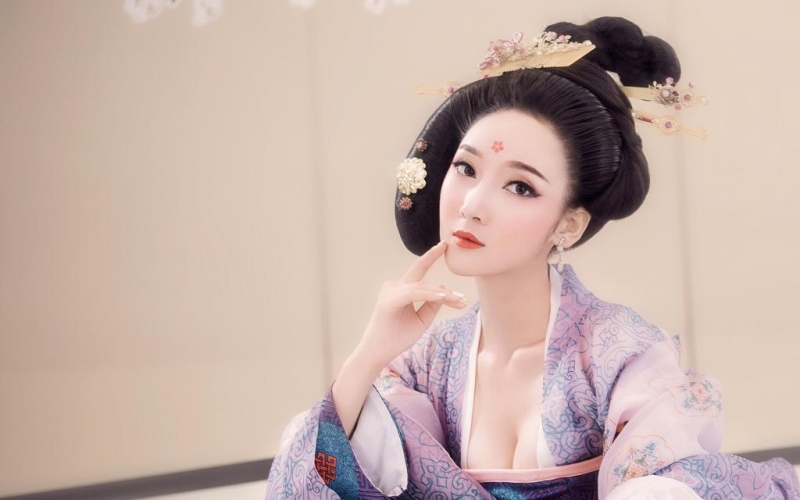 唐代古装美女高贵美艳摄影写真