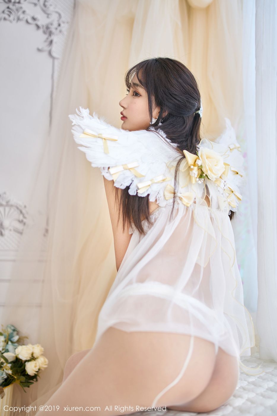 [XIUREN秀人网] 美女模特Betty林子欣透视薄纱内衣唯美迷离写真 No.1867