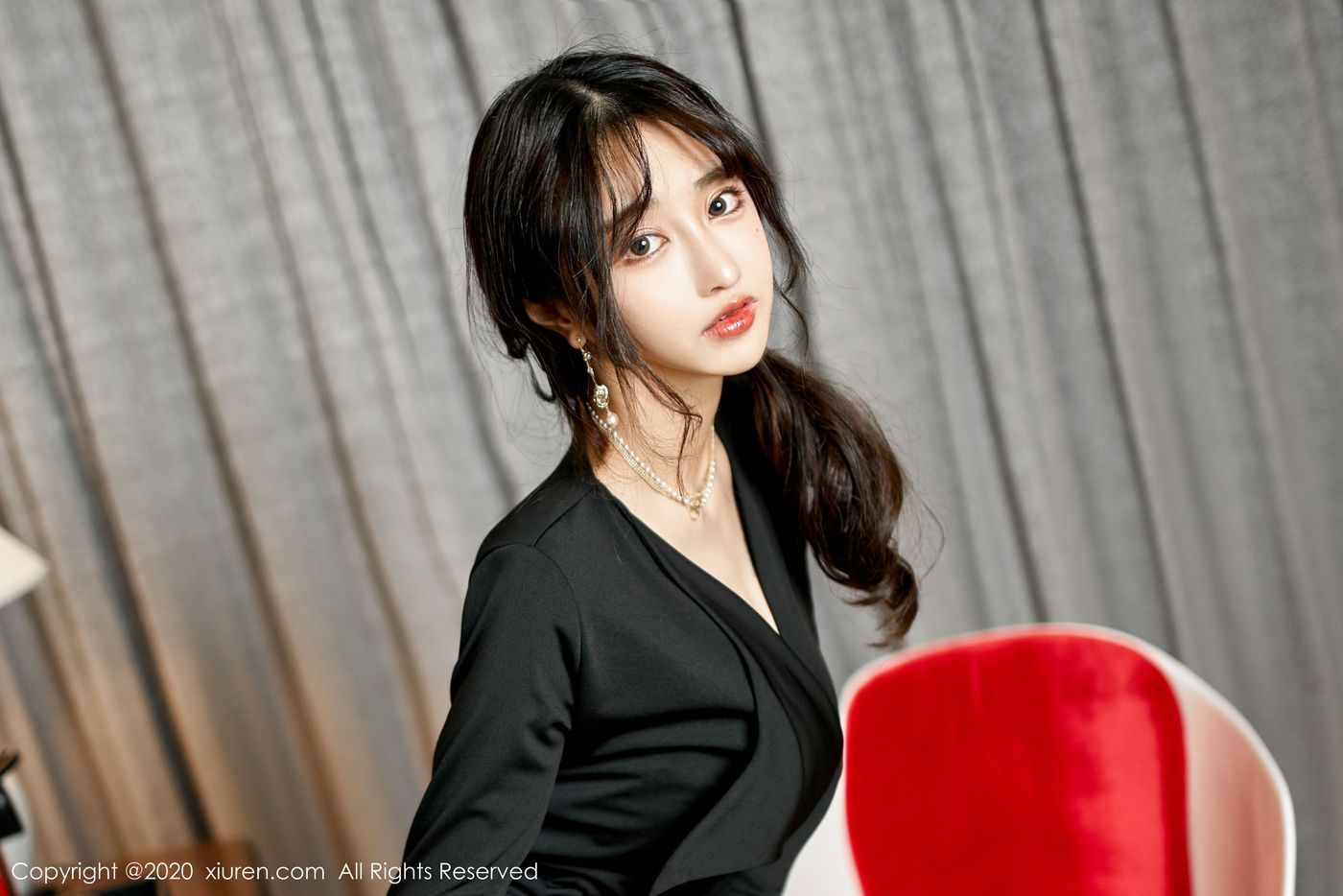 [XIUREN秀人网] 美女模特Betty林子欣中国红内衣系列新春特辑 No.1970