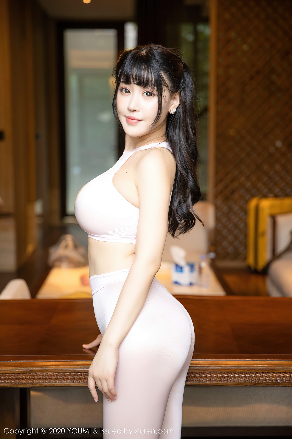 [YouMi尤蜜荟]Vol.530_女神朱可儿Flower西双版纳旅拍粉色瑜伽服秀惹火身材诱惑写真72P