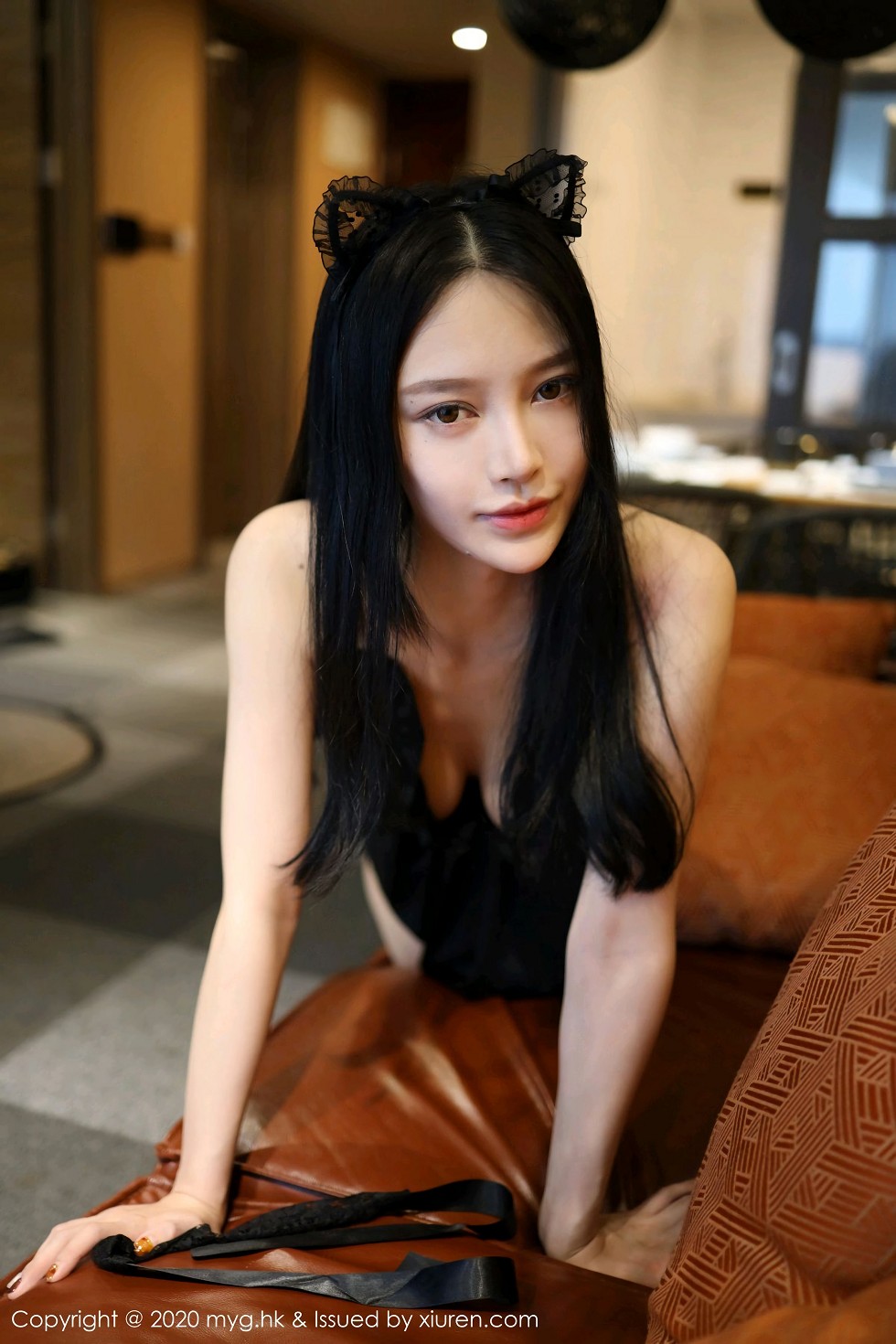 [MyGirl美媛馆]Vol.457_女神唐琪儿神秘蒙面主题黑色低胸连身裙秀白嫩豪乳诱惑写真113P