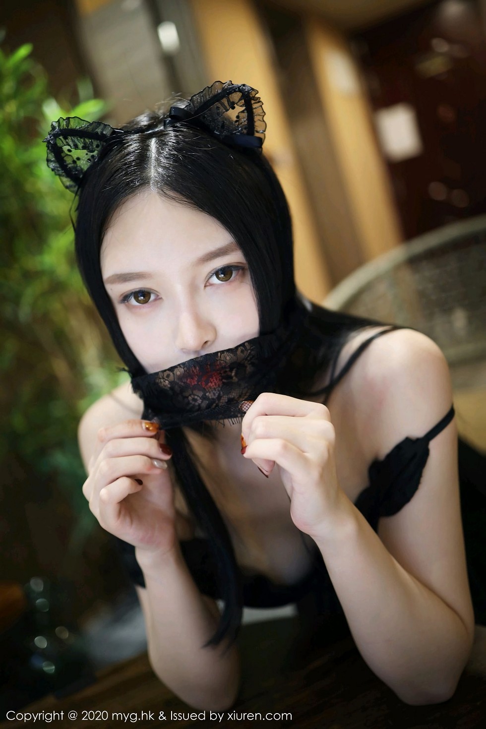 [MyGirl美媛馆]Vol.457_女神唐琪儿神秘蒙面主题黑色低胸连身裙秀白嫩豪乳诱惑写真113P