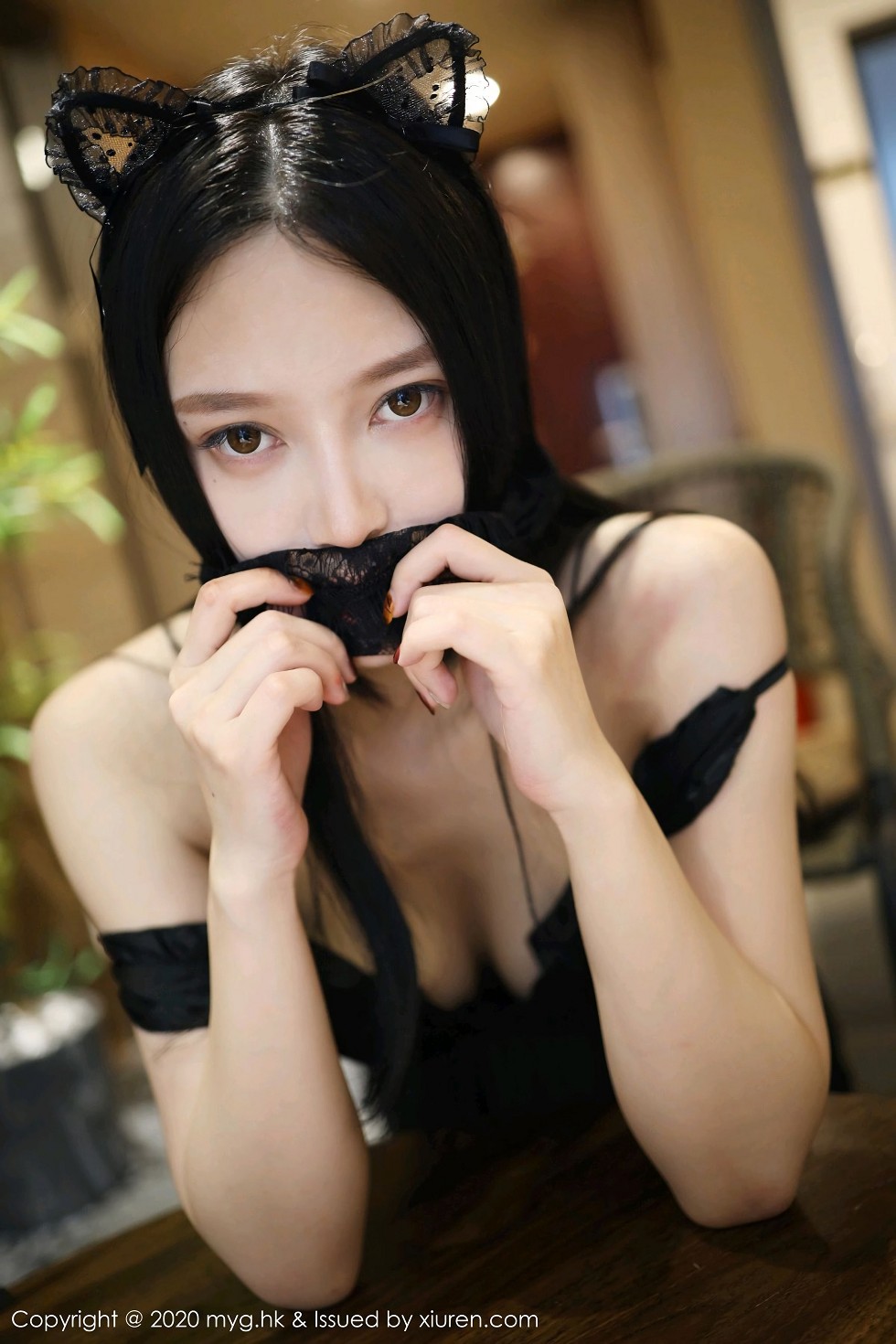 [MyGirl美媛馆]Vol.457_女神唐琪儿神秘蒙面主题黑色低胸连身裙秀白嫩豪乳诱惑写真113P