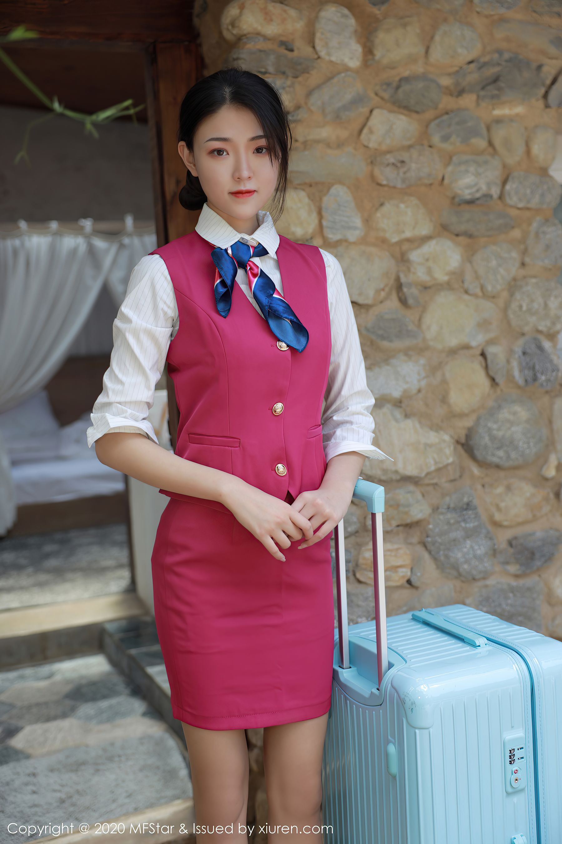 [模范学院MFStar] VOL.356 Laura苏雨彤 - 性感空乘制服系列