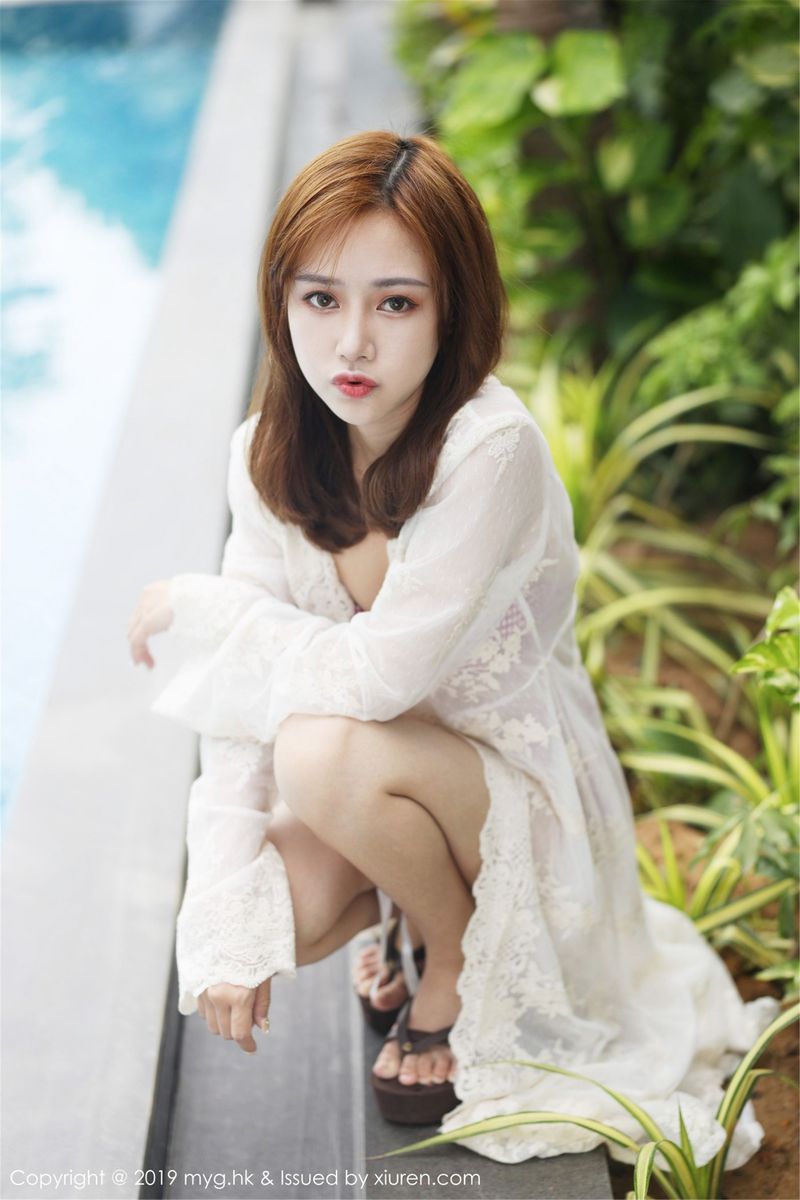 [MyGirl美媛馆] 美女模特羽住real性感比基尼与女仆系列越南旅拍 Vol.356