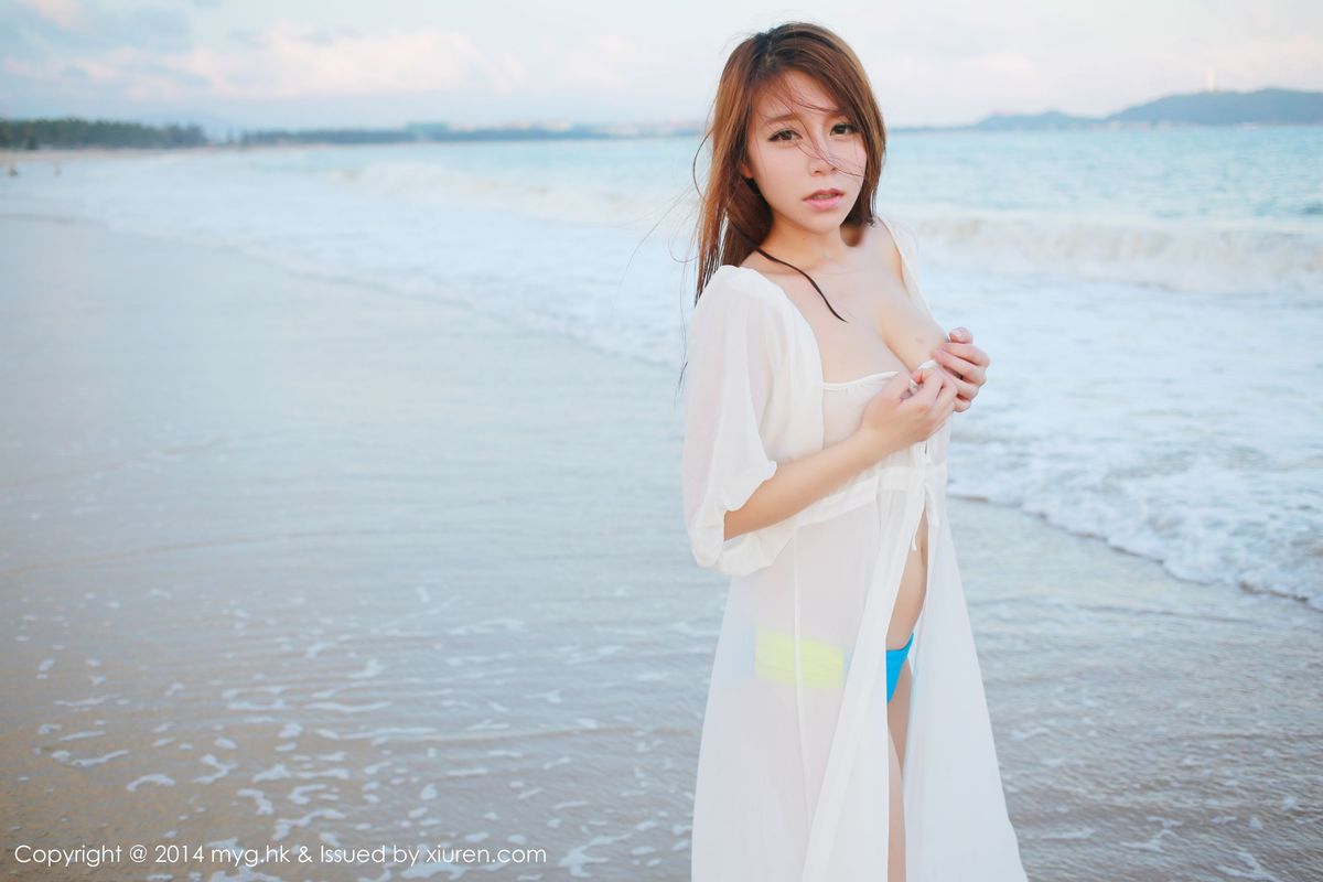 [MyGirl美媛馆] 美女模特vetiver嘉宝贝儿海边沙滩+比基尼三亚旅拍 Vol.007