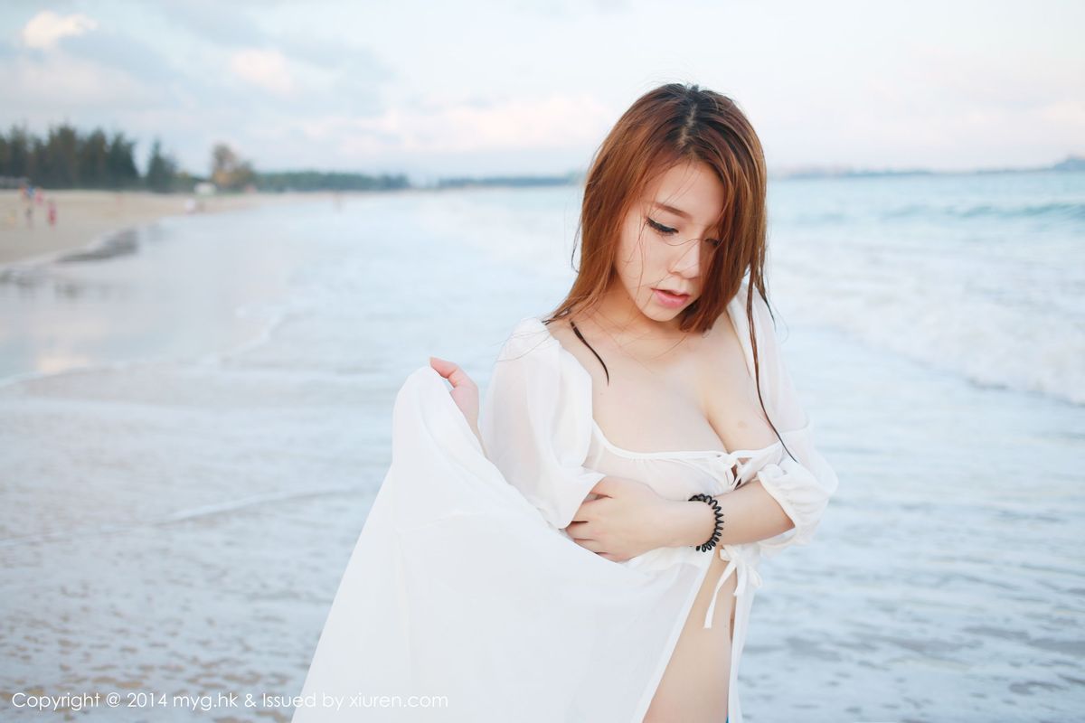 [MyGirl美媛馆] 美女模特vetiver嘉宝贝儿海边沙滩+比基尼三亚旅拍 Vol.007