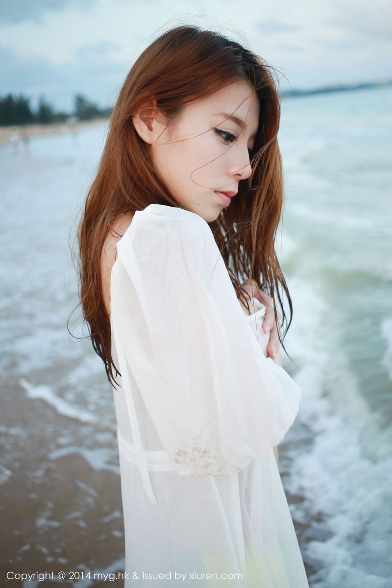 [MyGirl美媛馆] 美女模特vetiver嘉宝贝儿海边沙滩+比基尼三亚旅拍 Vol.007