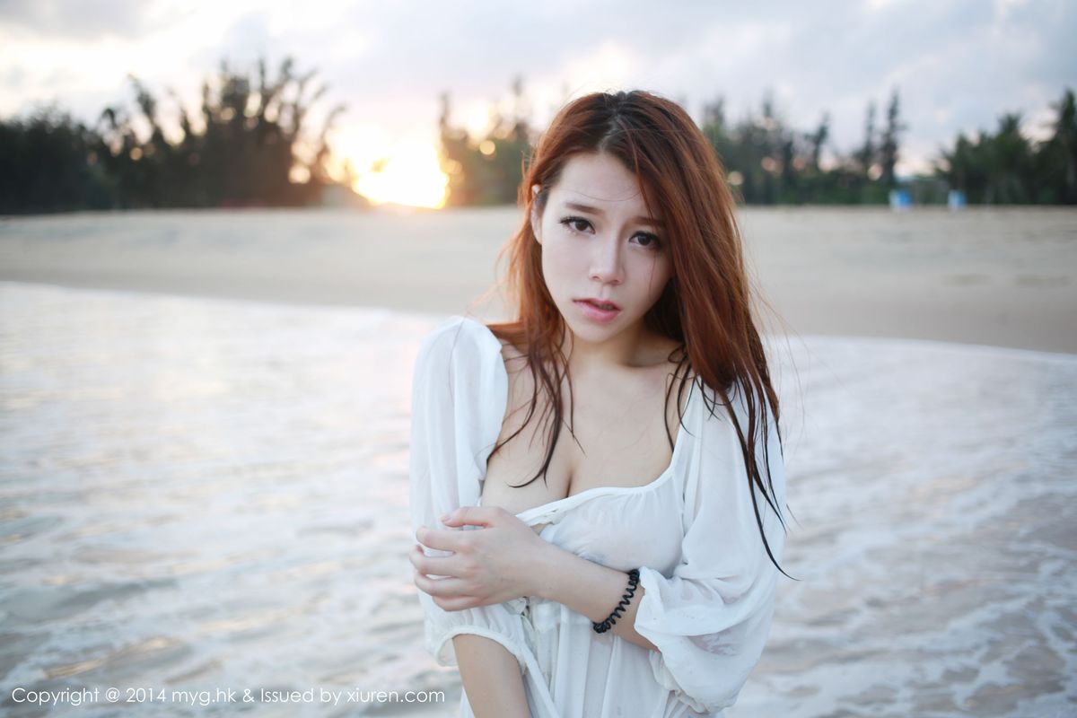 [MyGirl美媛馆] 美女模特vetiver嘉宝贝儿海边沙滩+比基尼三亚旅拍 Vol.007