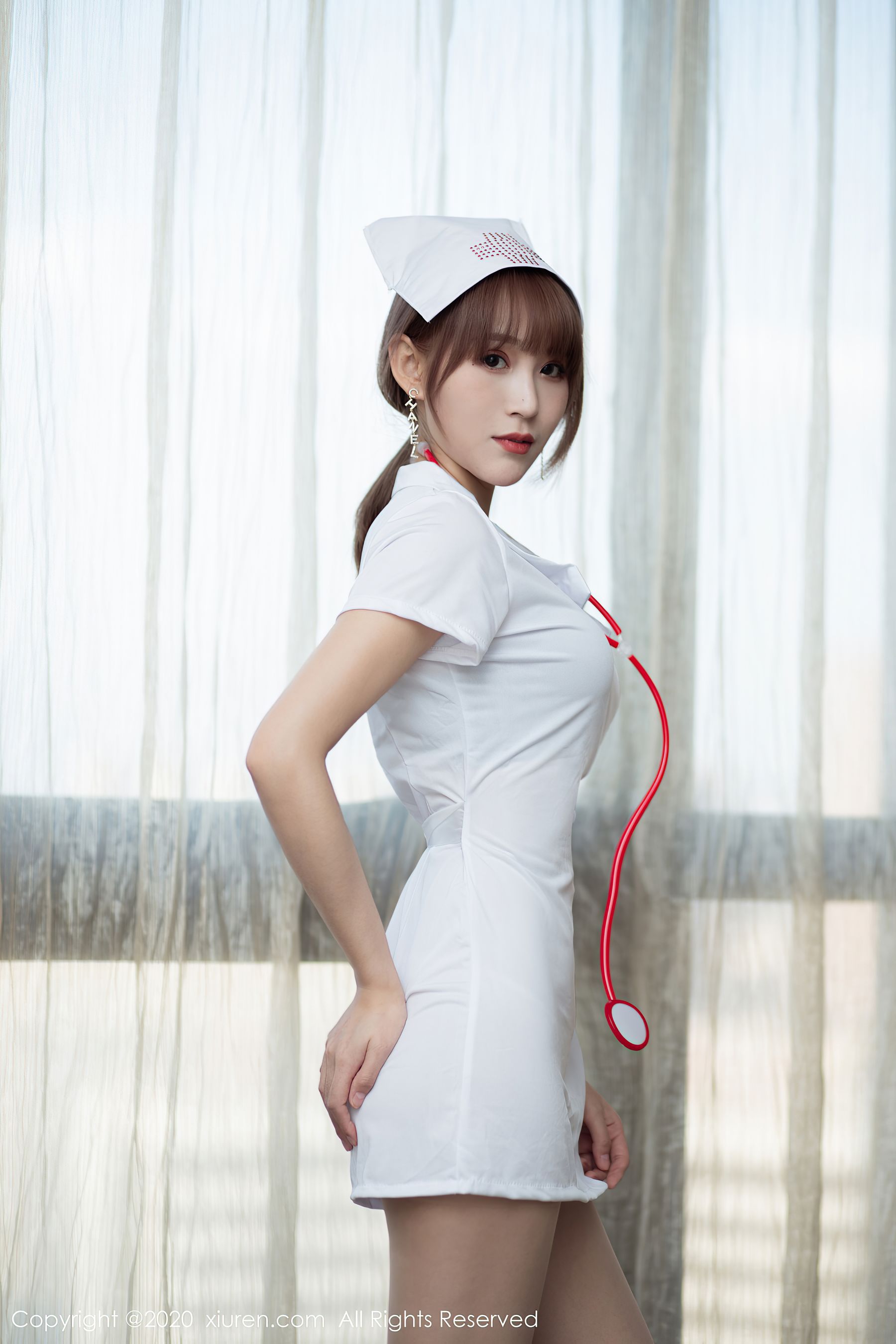 [秀人XIUREN] No.2377 周慕汐fairy - 护士装制服系列