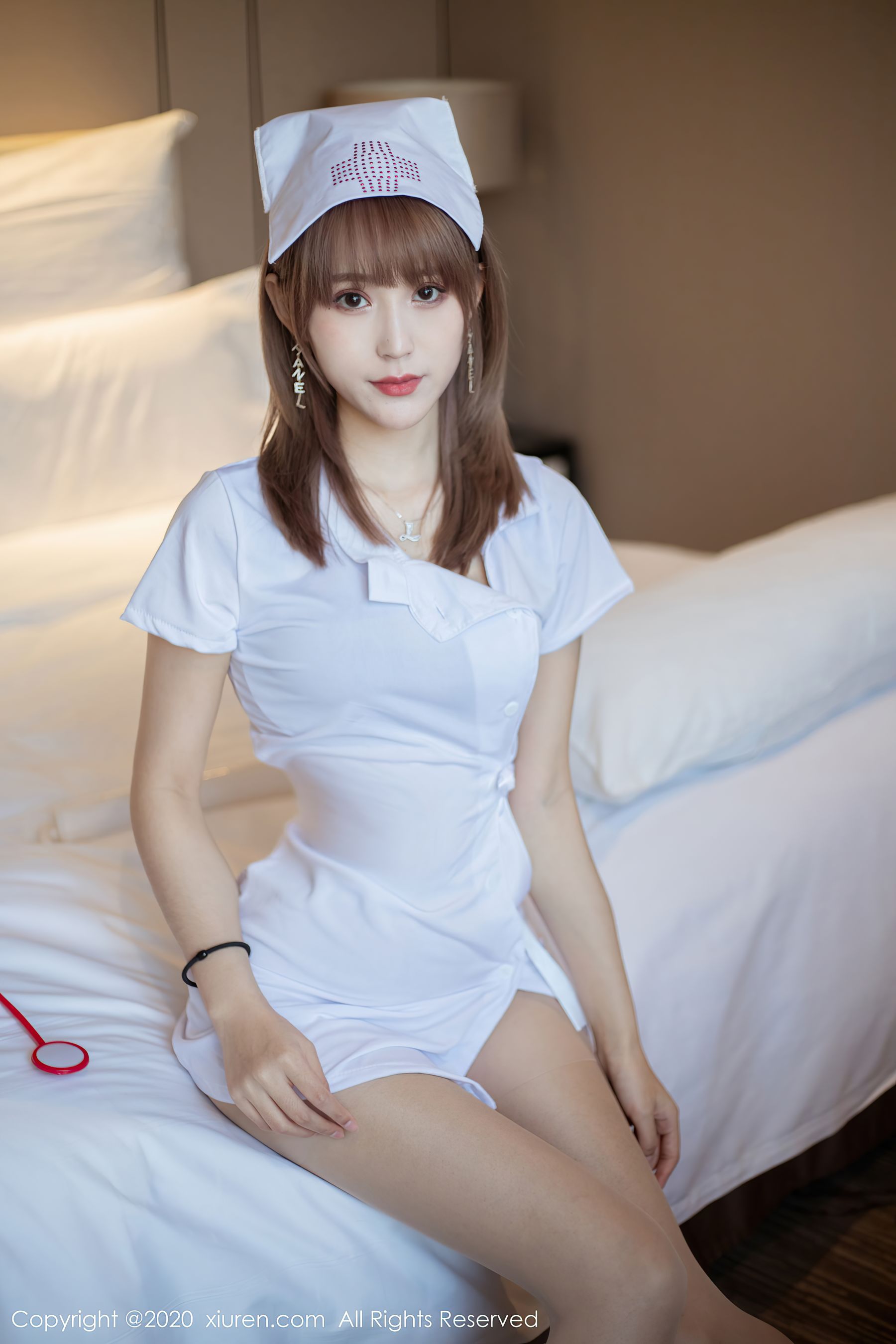 [秀人XIUREN] No.2377 周慕汐fairy - 护士装制服系列
