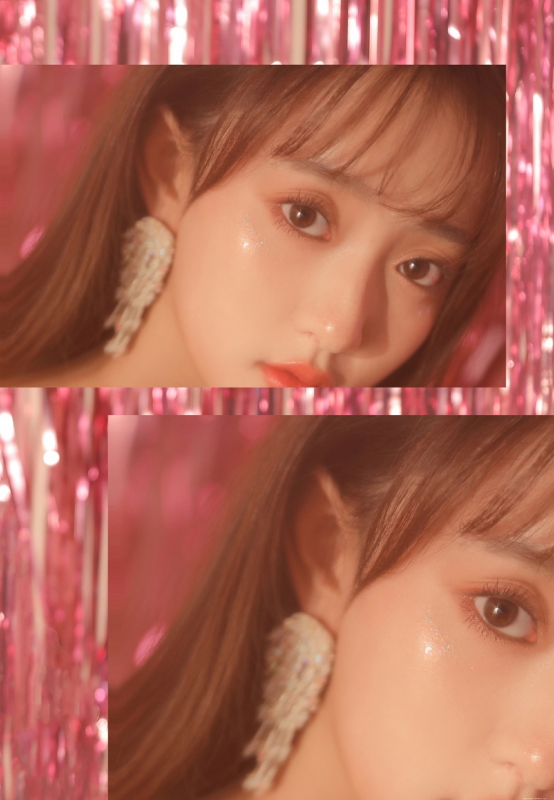 金发少女露肩纱裙梦幻唯美写真