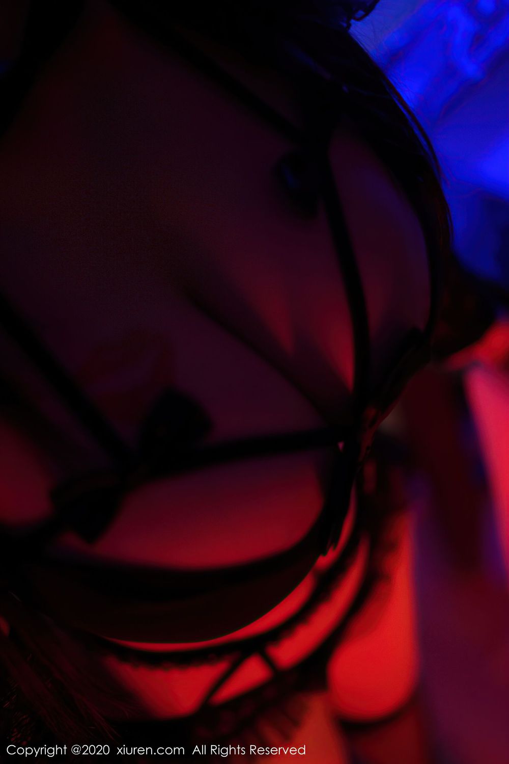 [XiuRen秀人网] 美女模特美七Mia - 黑丝网袜蕾丝内衣娇媚系列写真 No.2598