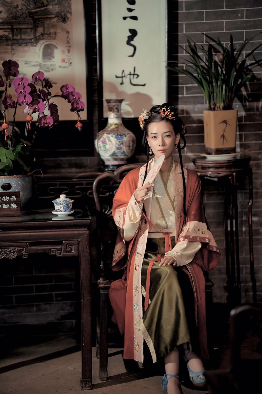 冰肌玉骨汉服美女唯美古风摄影