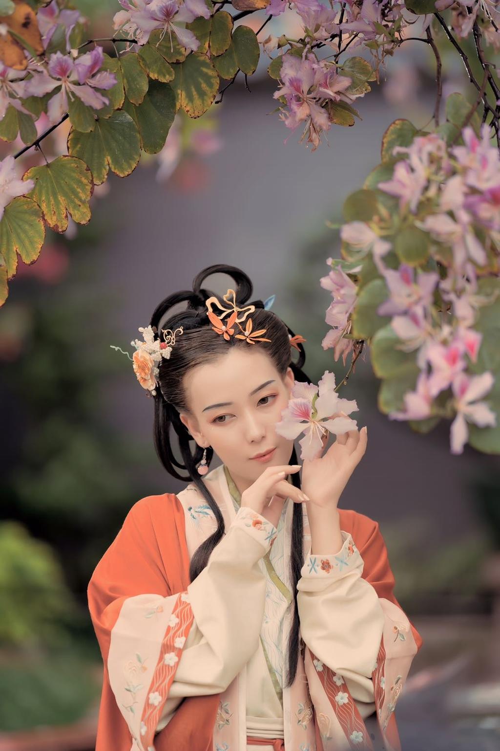 冰肌玉骨汉服美女唯美古风摄影