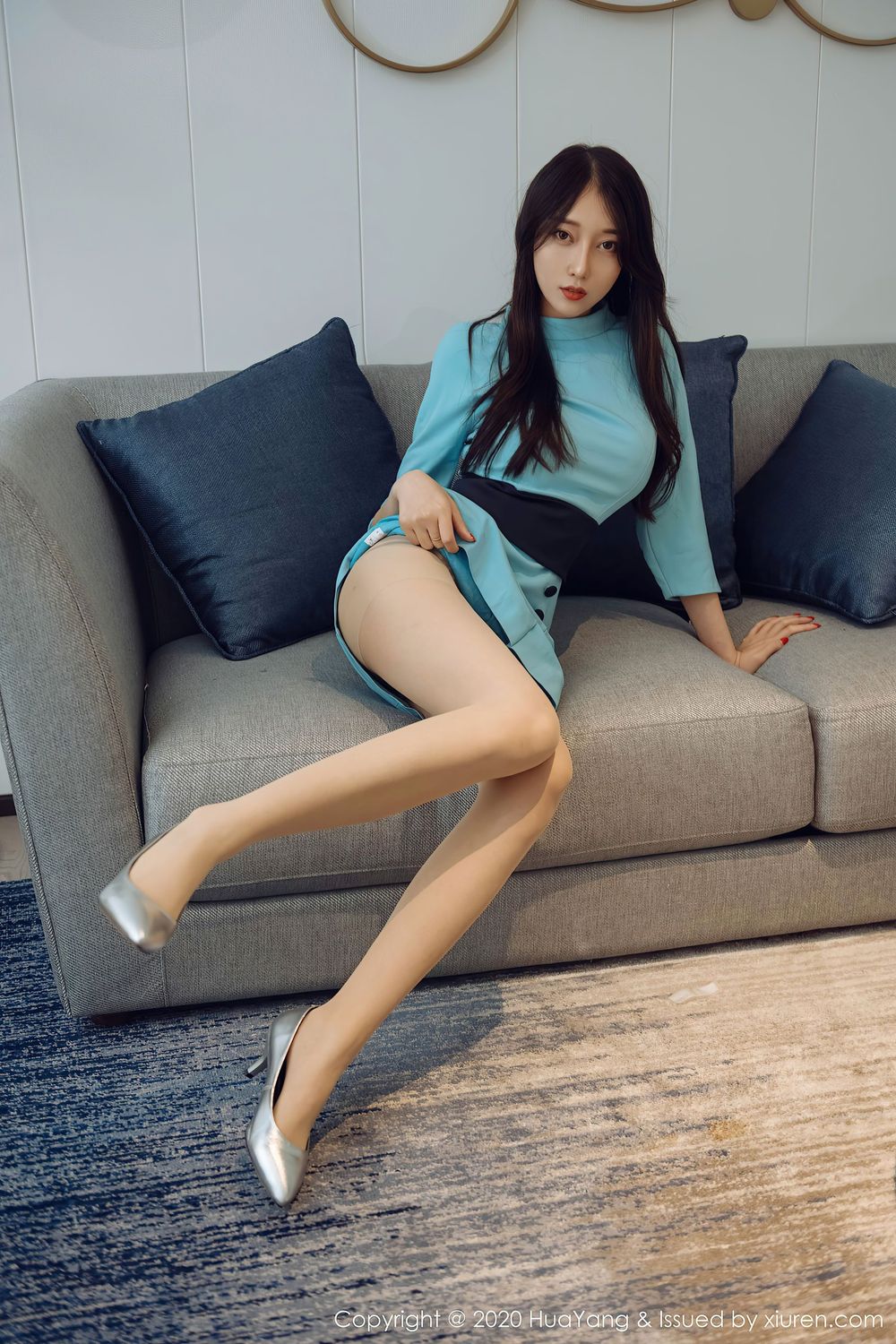 [HuaYang花漾] 丽质模特玥儿玥er - 丝袜美腿狂野豹纹性感写真 Vol.292