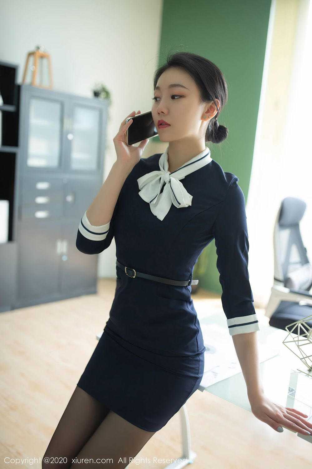 [XiuRen秀人网] 美女模特安然Maleah - 职场老板主题别样风情写真 No.2614