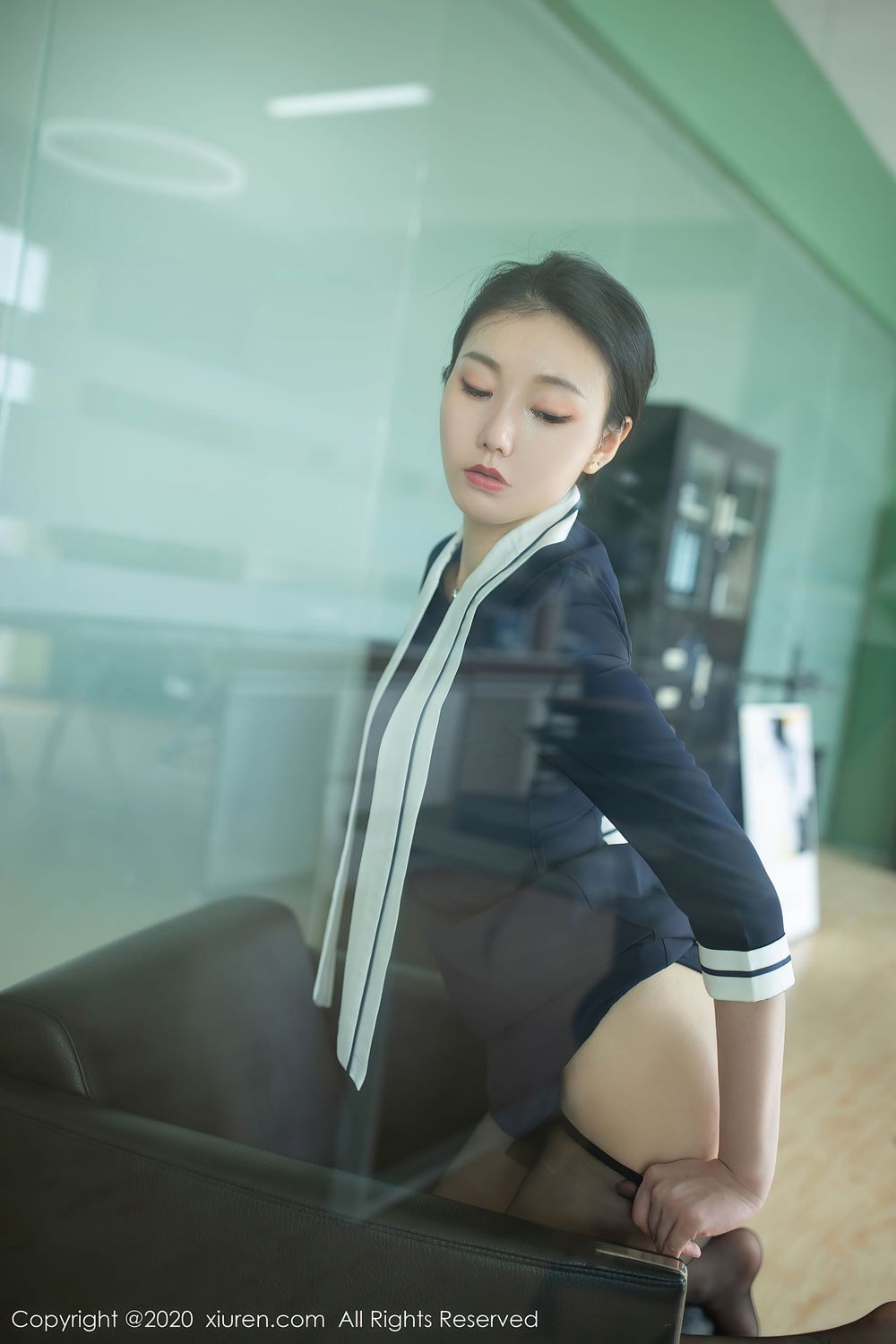 [XiuRen秀人网] 美女模特安然Maleah - 职场老板主题别样风情写真 No.2614