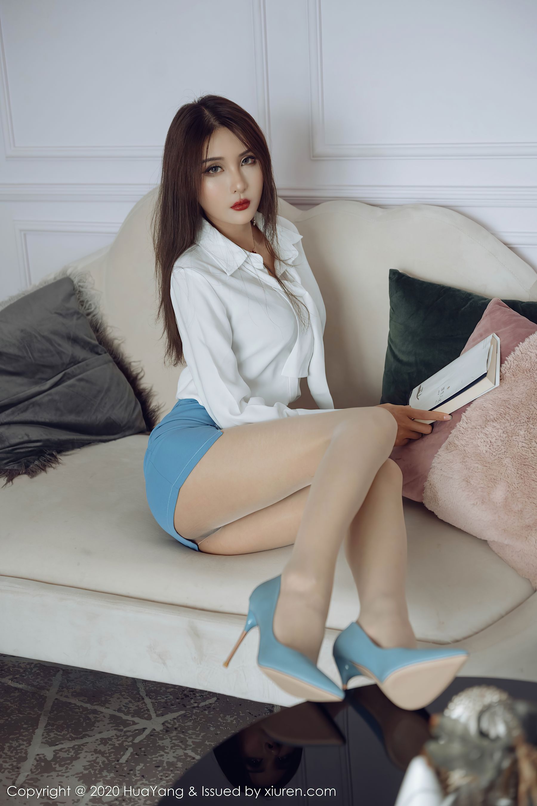 [花漾HuaYang] Vol.291 Emily顾奈奈 - 无法抵御的秘书0L装扮