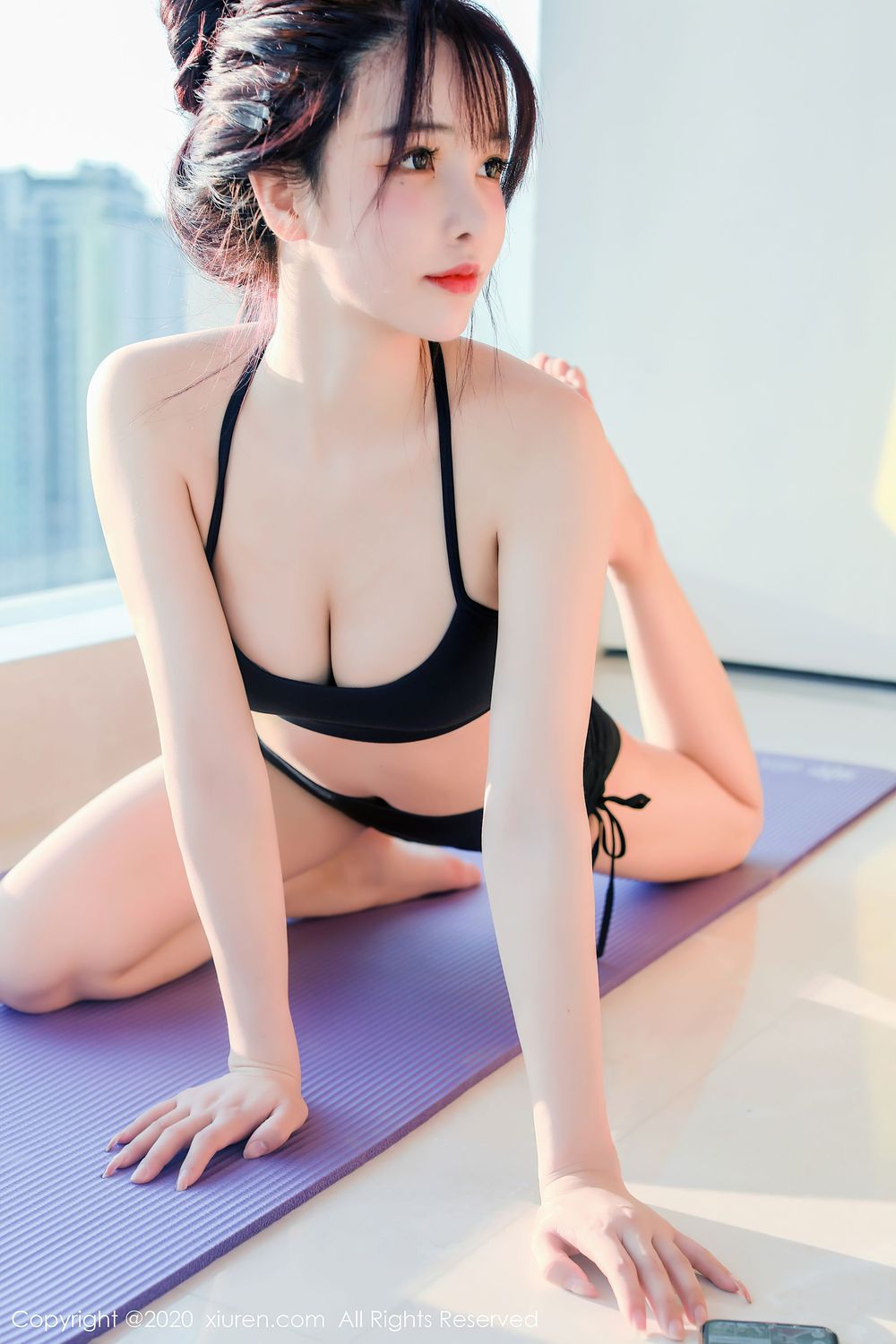 [XiuRen秀人网] 新人模特南初妹妹 - 黑色运动内衣主题清甜写真 No.2696