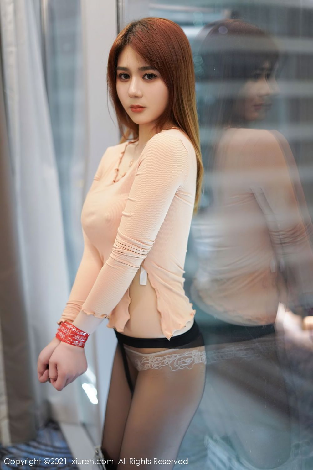 [XiuRen秀人网] 美女模特fairy如歌 - 紧身内衣与御姐气息系列性感写真 No.2994