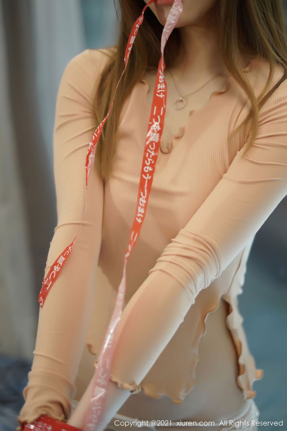 [XiuRen秀人网] 美女模特fairy如歌 - 紧身内衣与御姐气息系列性感写真 No.2994