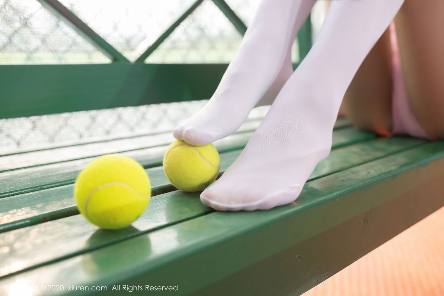 [XiuRen秀人网] 新人模特唐安琪 - 白色长筒袜网球少女系列写真 No.2762