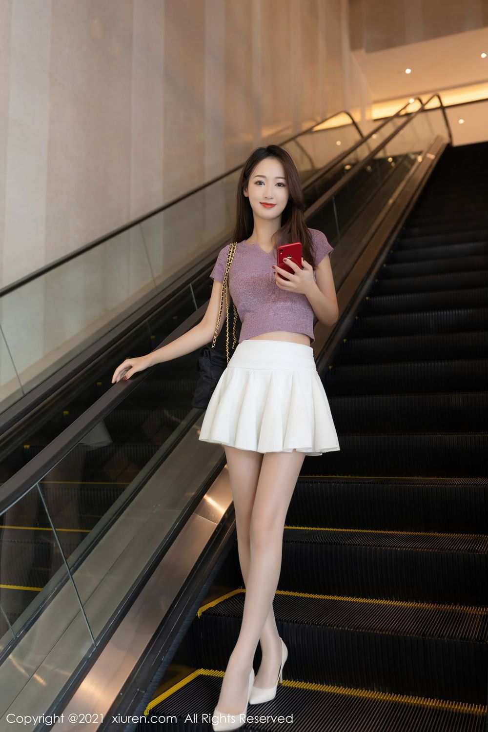 [XiuRen秀人网] 美女模特唐安琪 - 都市风格丝袜美腿人妻娇媚写真 No.3090