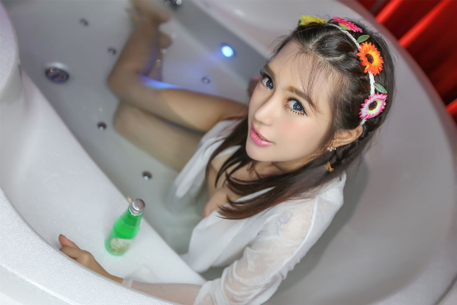 [TGOD推女神] 美女模特绮里嘉Ula - 浴室泡泡浴湿身诱惑写真