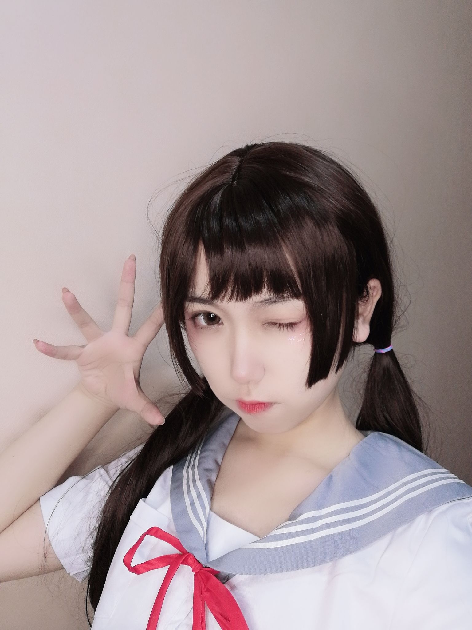 [Cosplay] 芋圆侑子SJ_ - 白丝jk