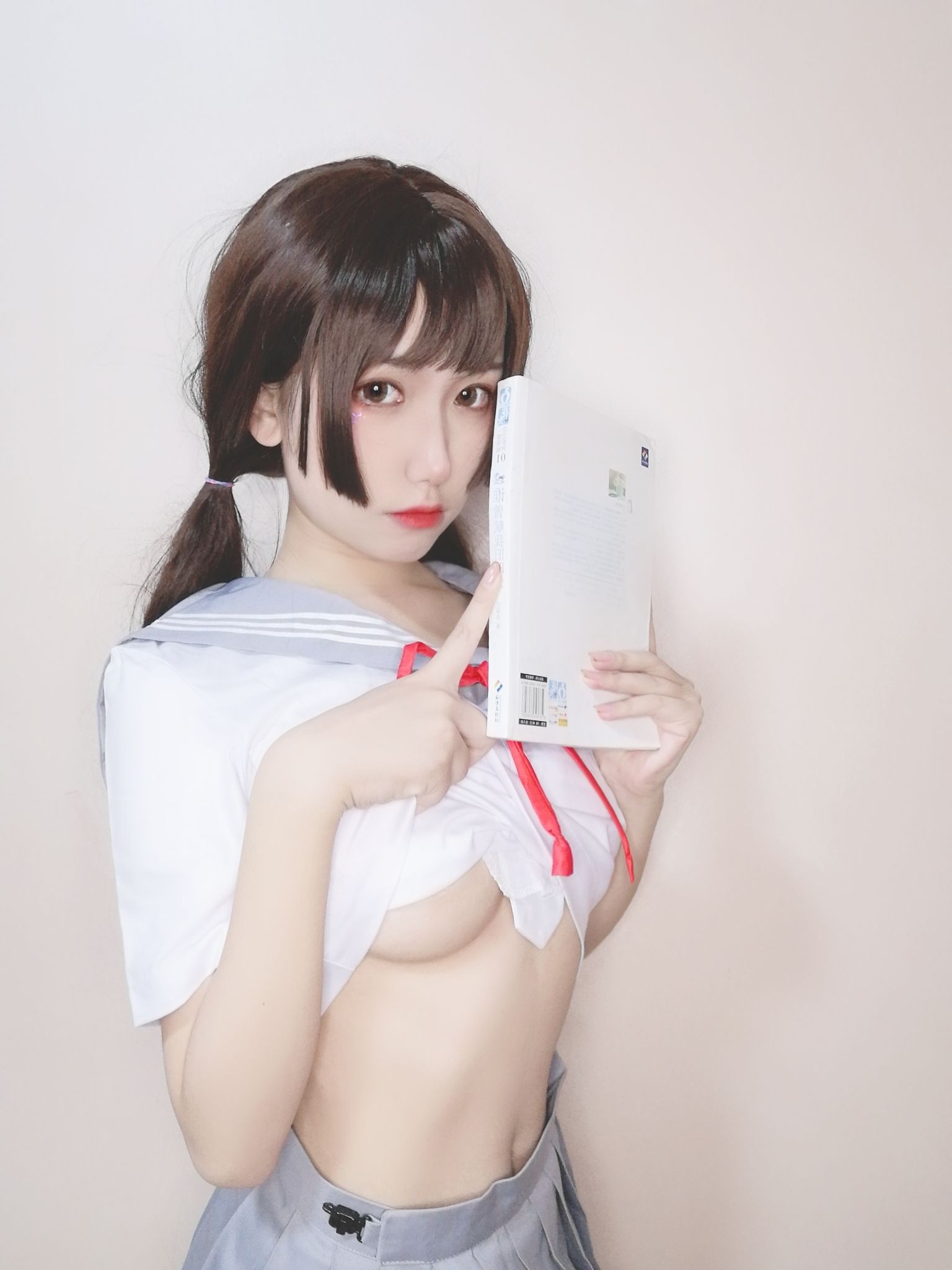 [Cosplay] 芋圆侑子SJ_ - 白丝jk