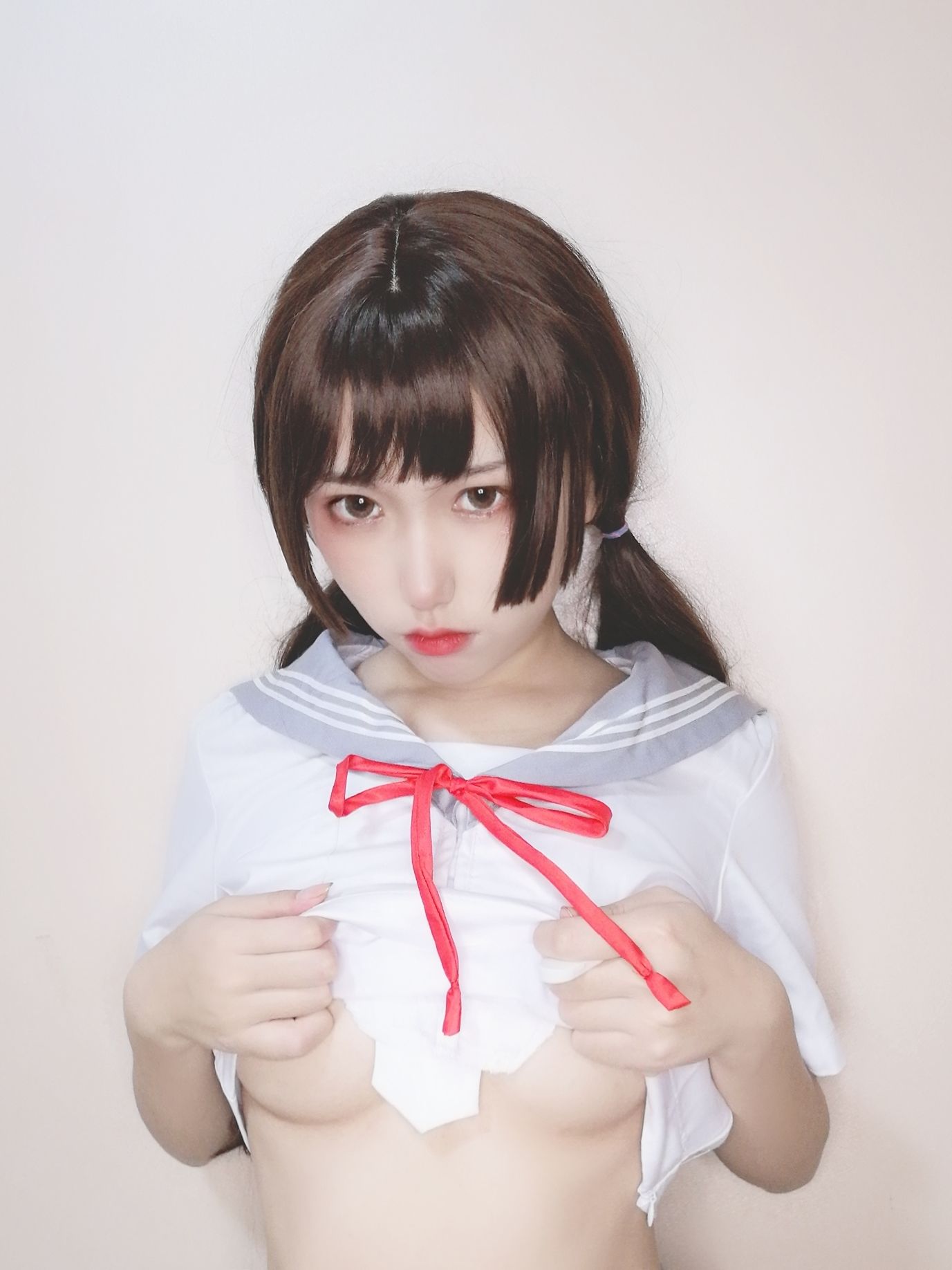[Cosplay] 芋圆侑子SJ_ - 白丝jk