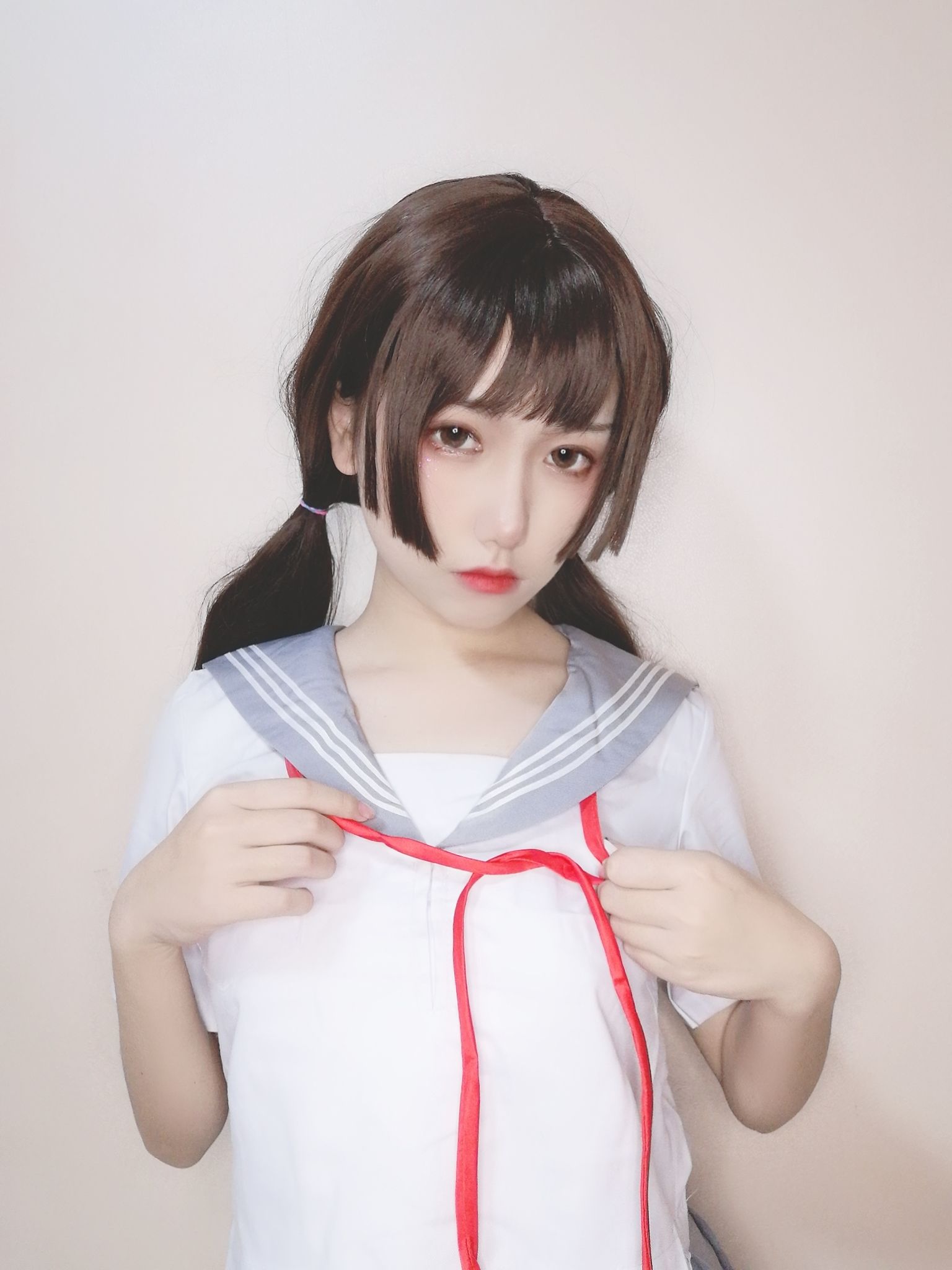 [Cosplay] 芋圆侑子SJ_ - 白丝jk