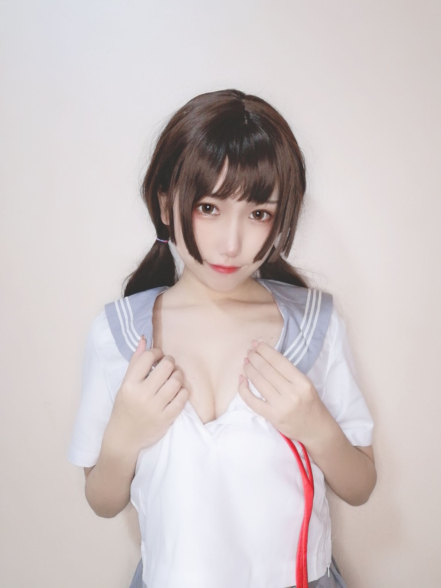 [Cosplay] 芋圆侑子SJ_ - 白丝jk