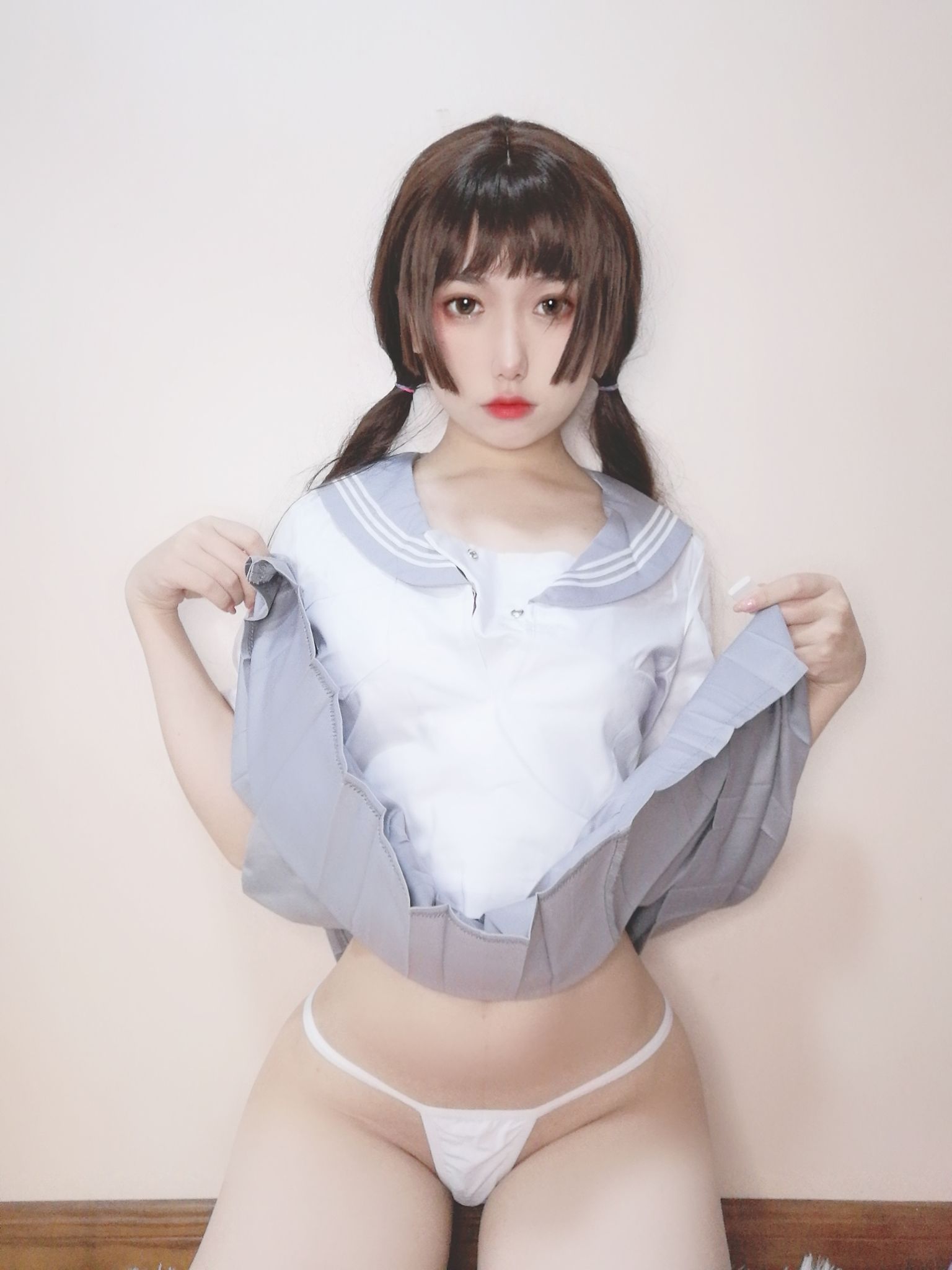 [Cosplay] 芋圆侑子SJ_ - 白丝jk