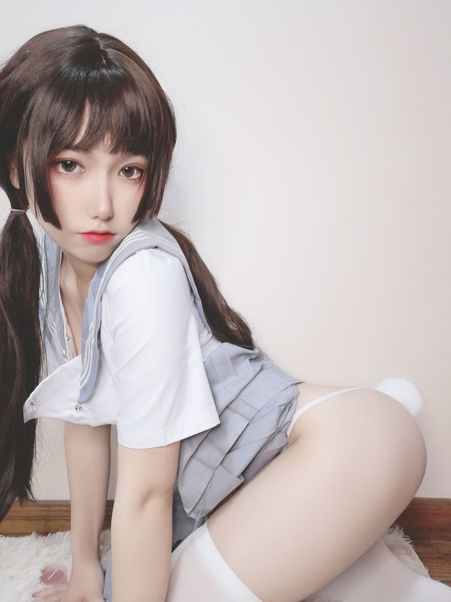 [Cosplay] 芋圆侑子SJ_ - 白丝jk