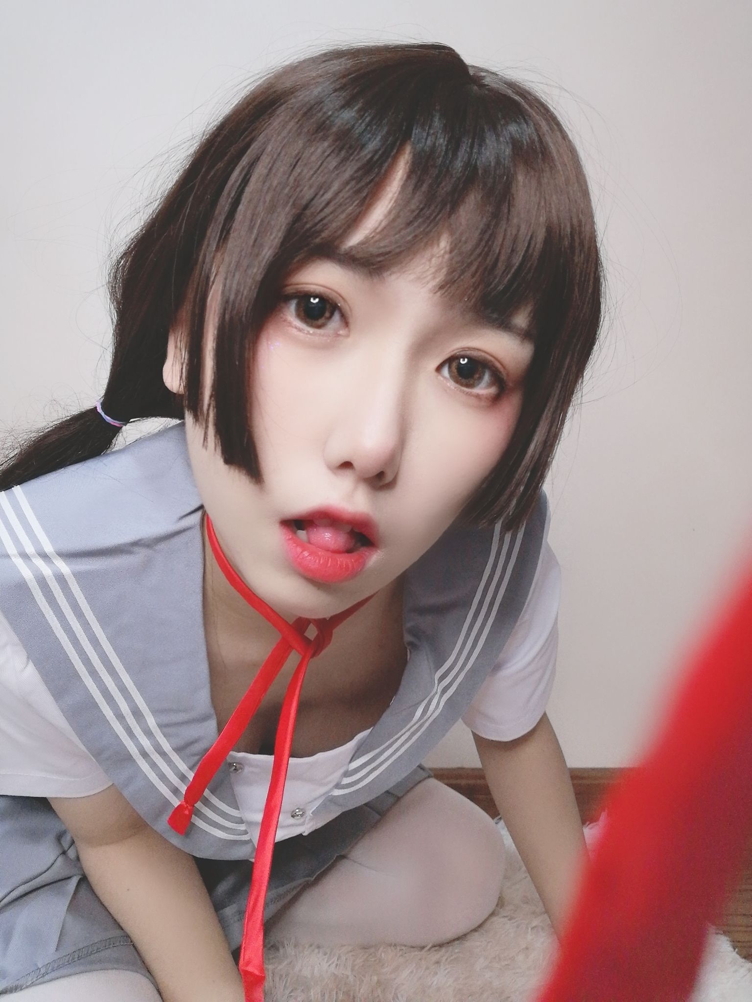 [Cosplay] 芋圆侑子SJ_ - 白丝jk