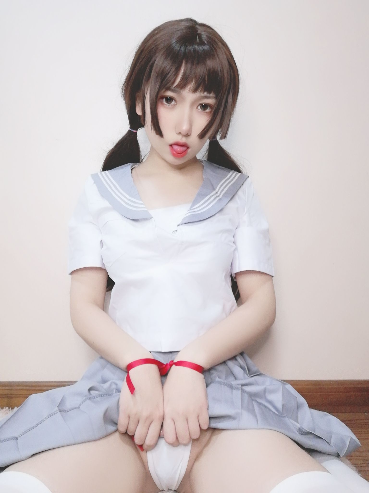 [Cosplay] 芋圆侑子SJ_ - 白丝jk