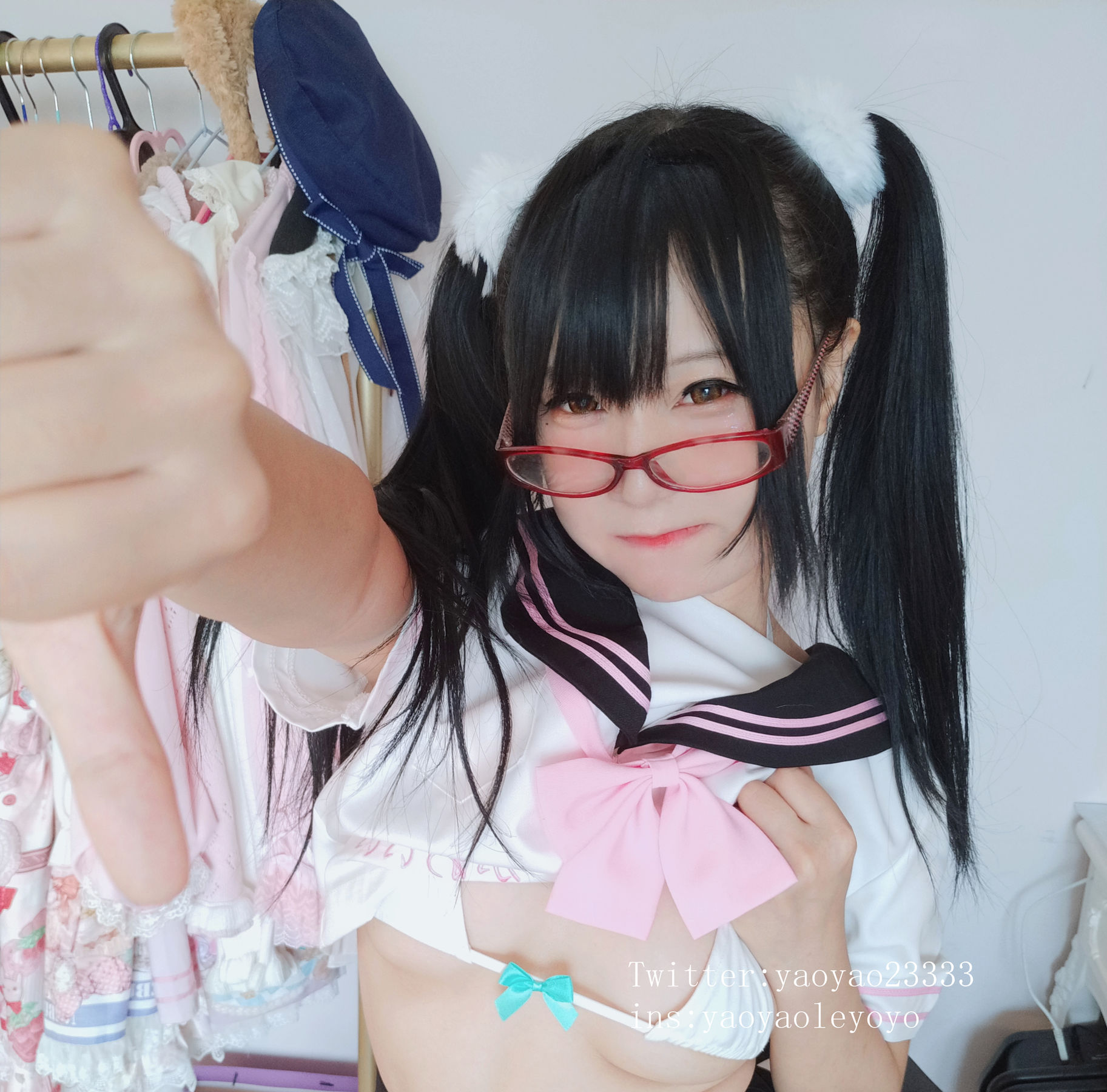 [Cosplay写真] 摇摇乐yoyo - 黑丝小恶魔